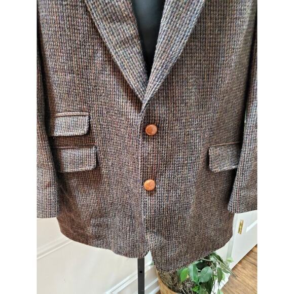 Arnold Palmer Men Brown Wool Single Breasted Long Sleeve Two Buttons Coat 42L - Picture 3 of 12